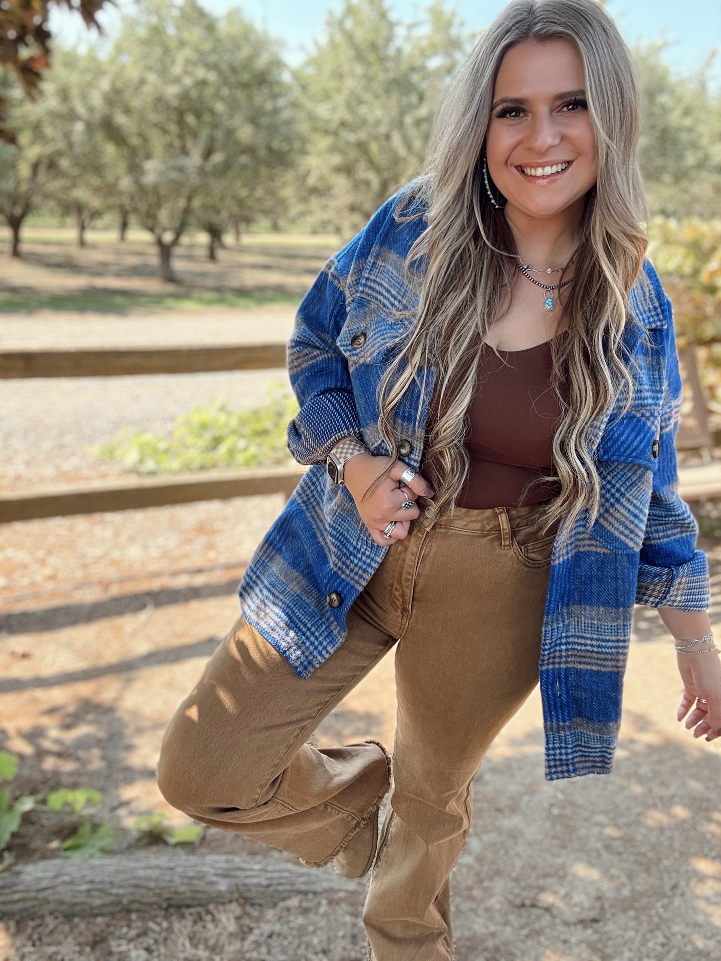 Cozy Bonfires Camel Colored Jeans