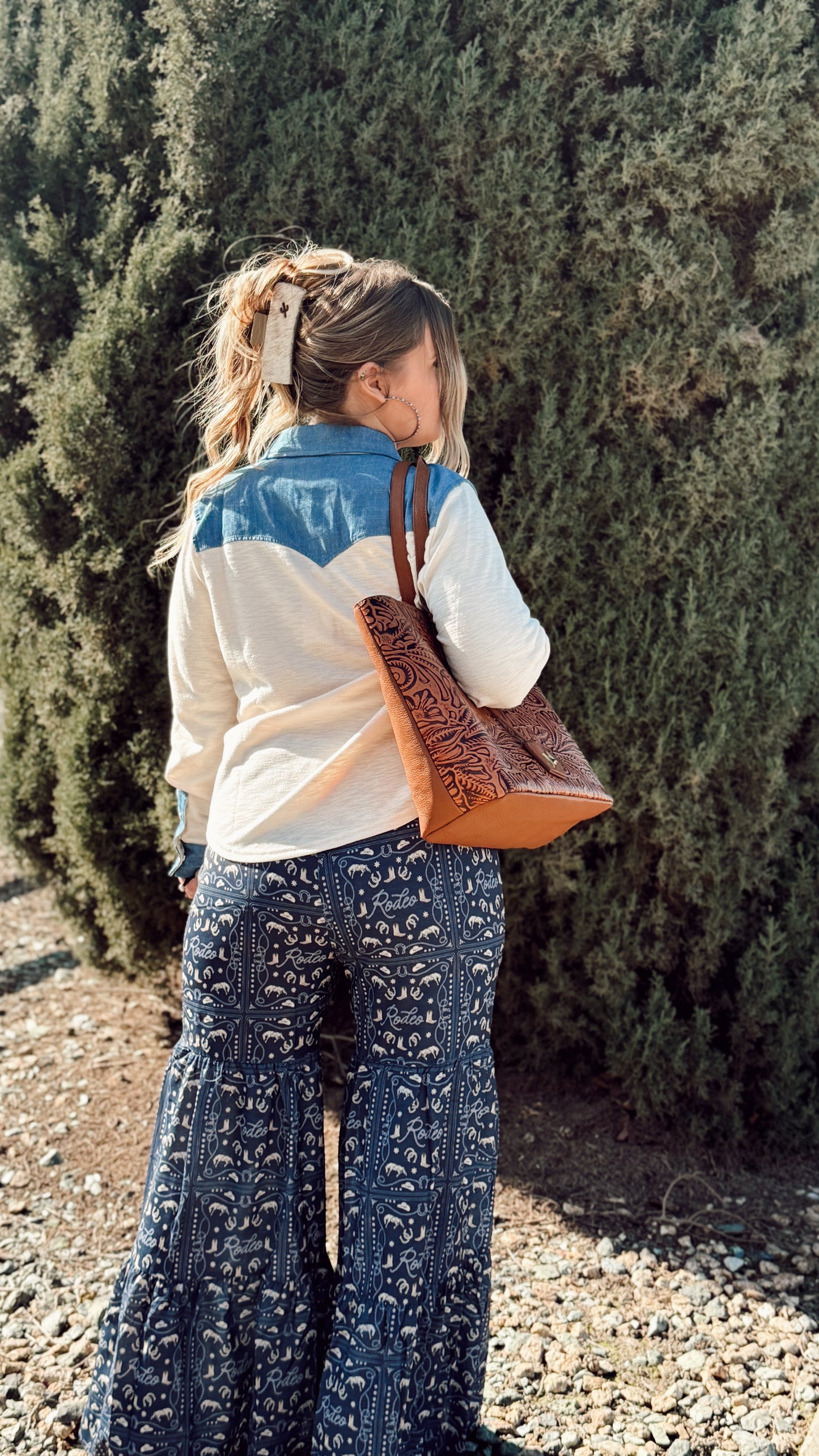 Rodeo Bandana Tired Ruffle Pants