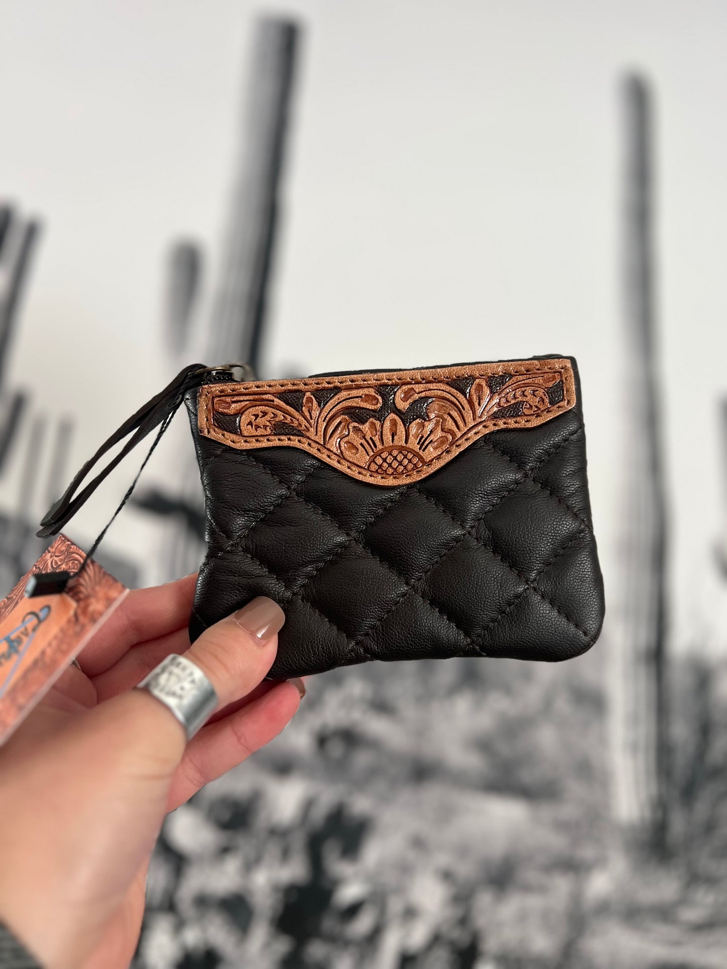 Cleveland Dark Chocolate Brown Coin Pouch