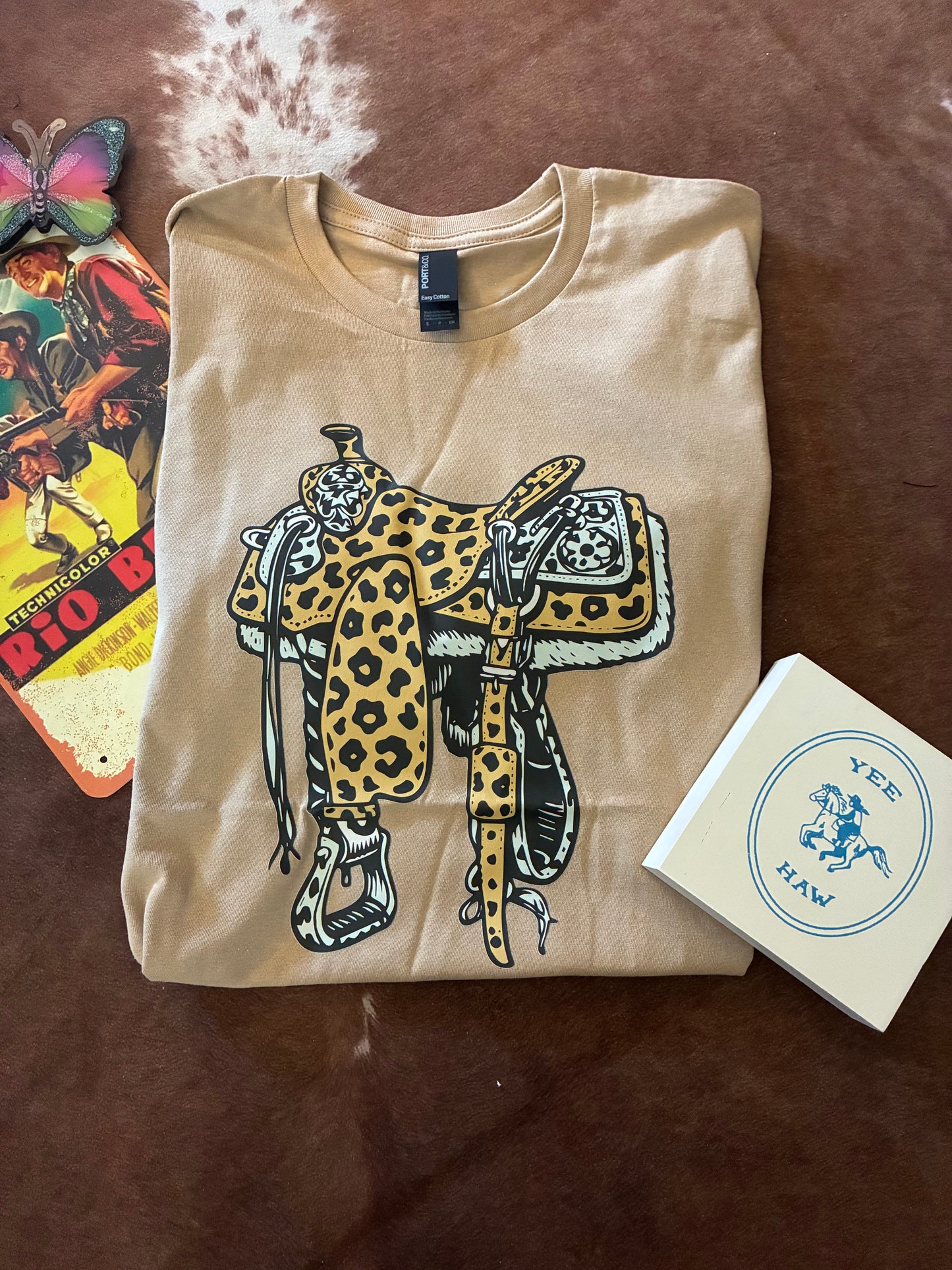 Leopard Saddle Unisex tee