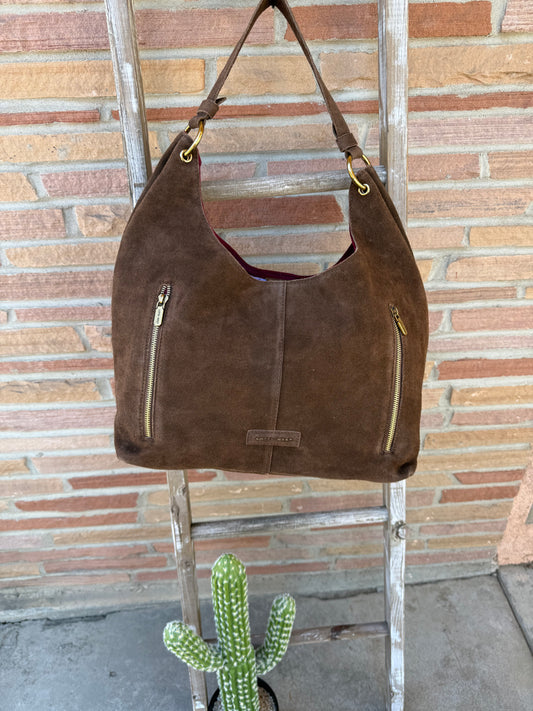 Loyal West Large Purse - in Suede Leather