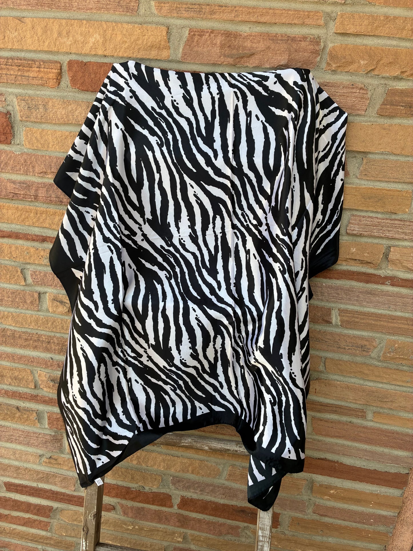 Zebra wild rag - Black