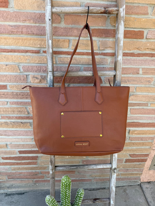 Loyal West California Poppy Large Bag Brown Floral