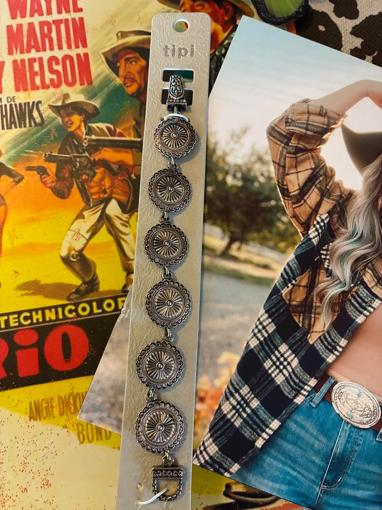 Western Concho Magnetic Bracelet