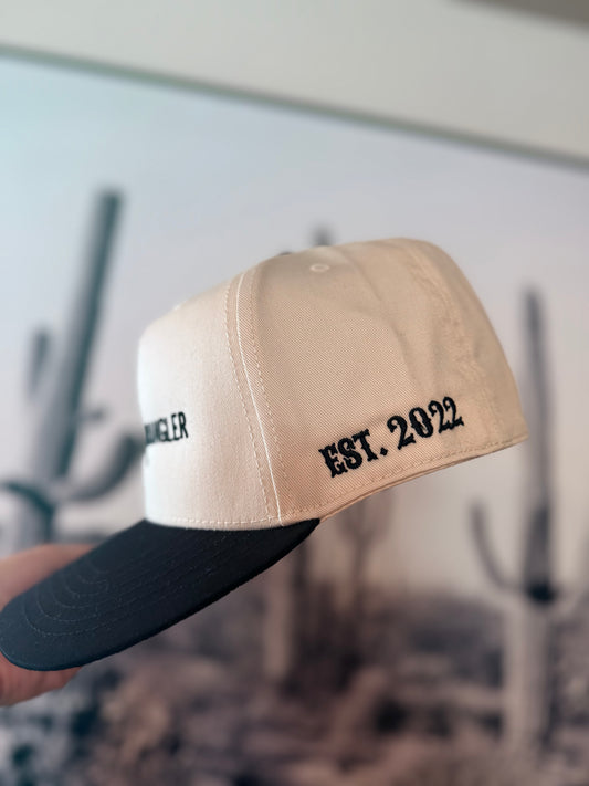 Cactus Wrangler Logo Trucker Hat