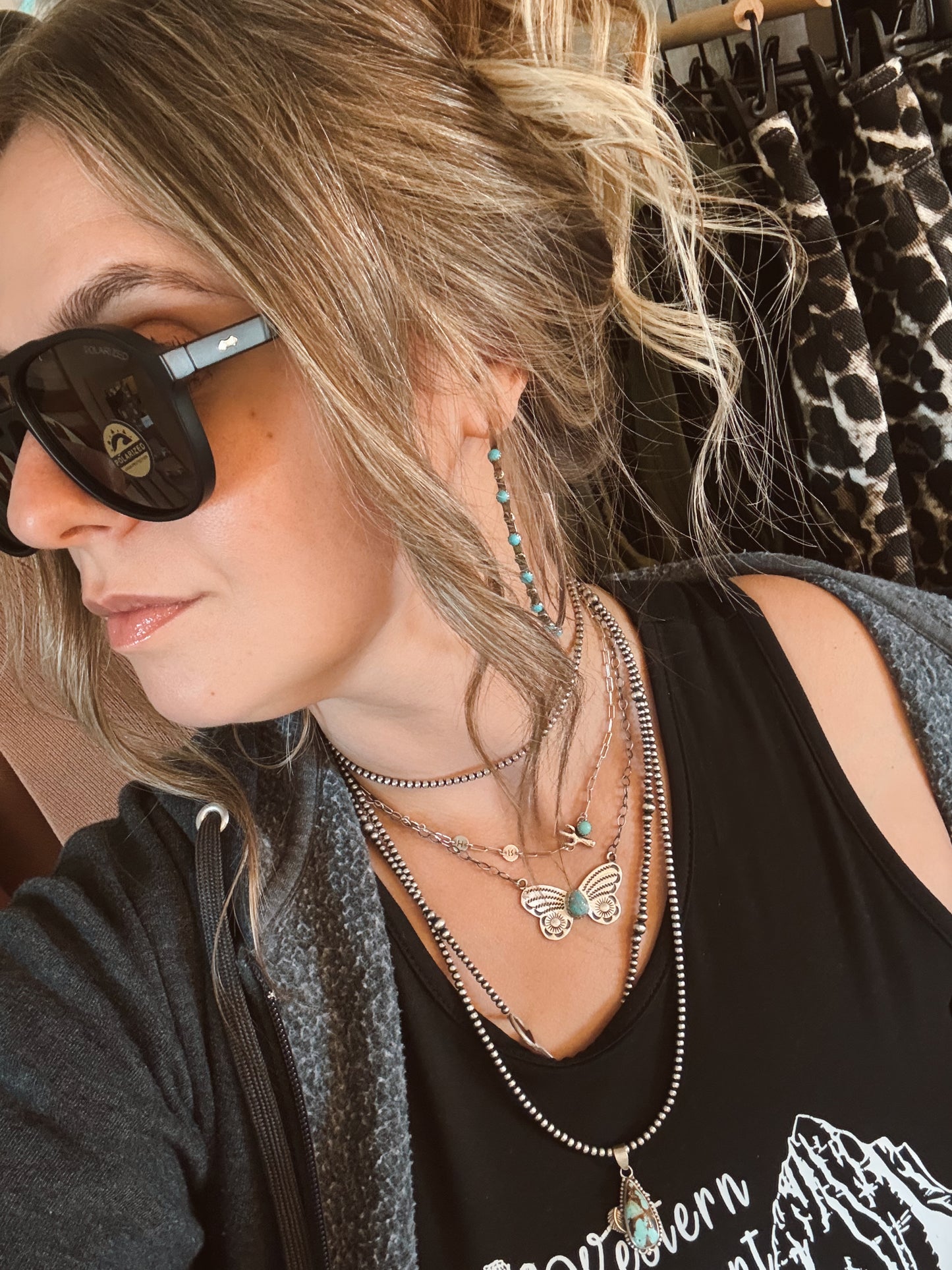 Oversized Polarized Aviator Sunglasses