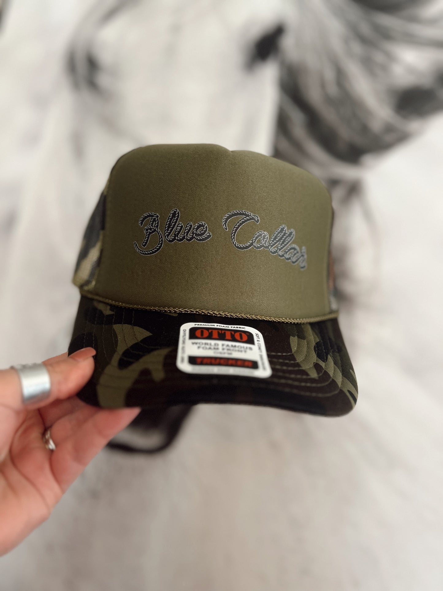 Blue Collar Rope Trucker Hat