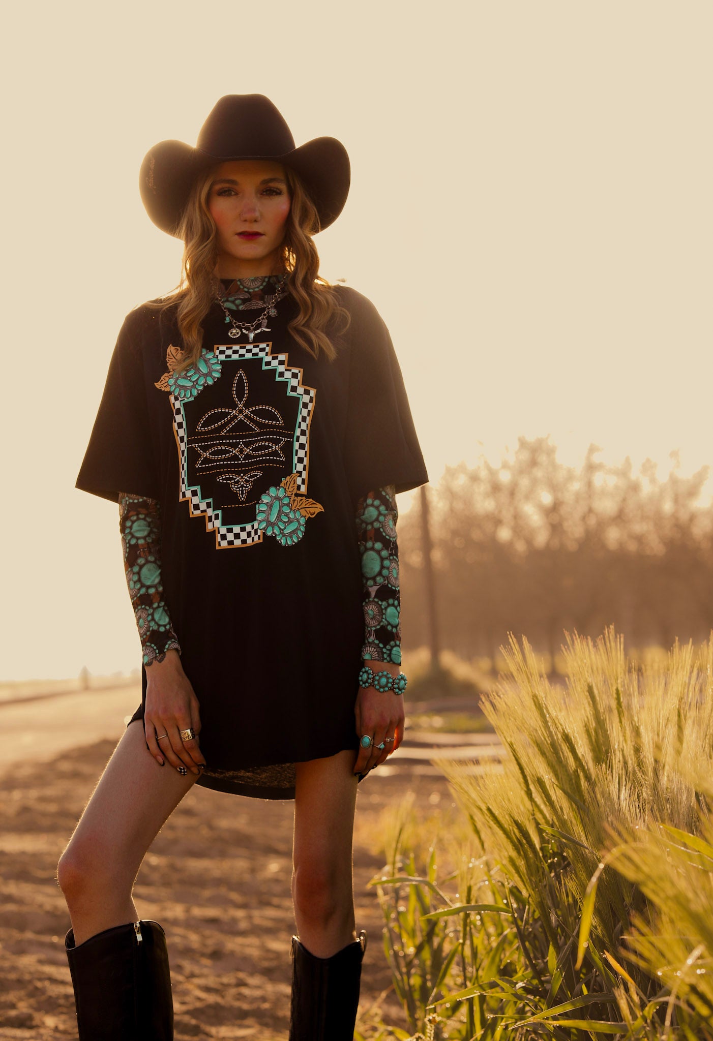 Small Town Big Dreams T-Shirt Dress