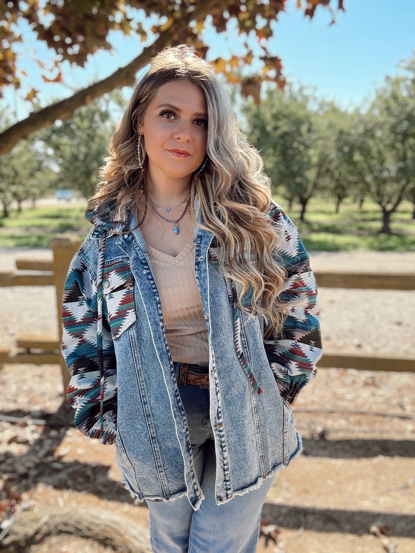 Southern Roots Denim Shacket