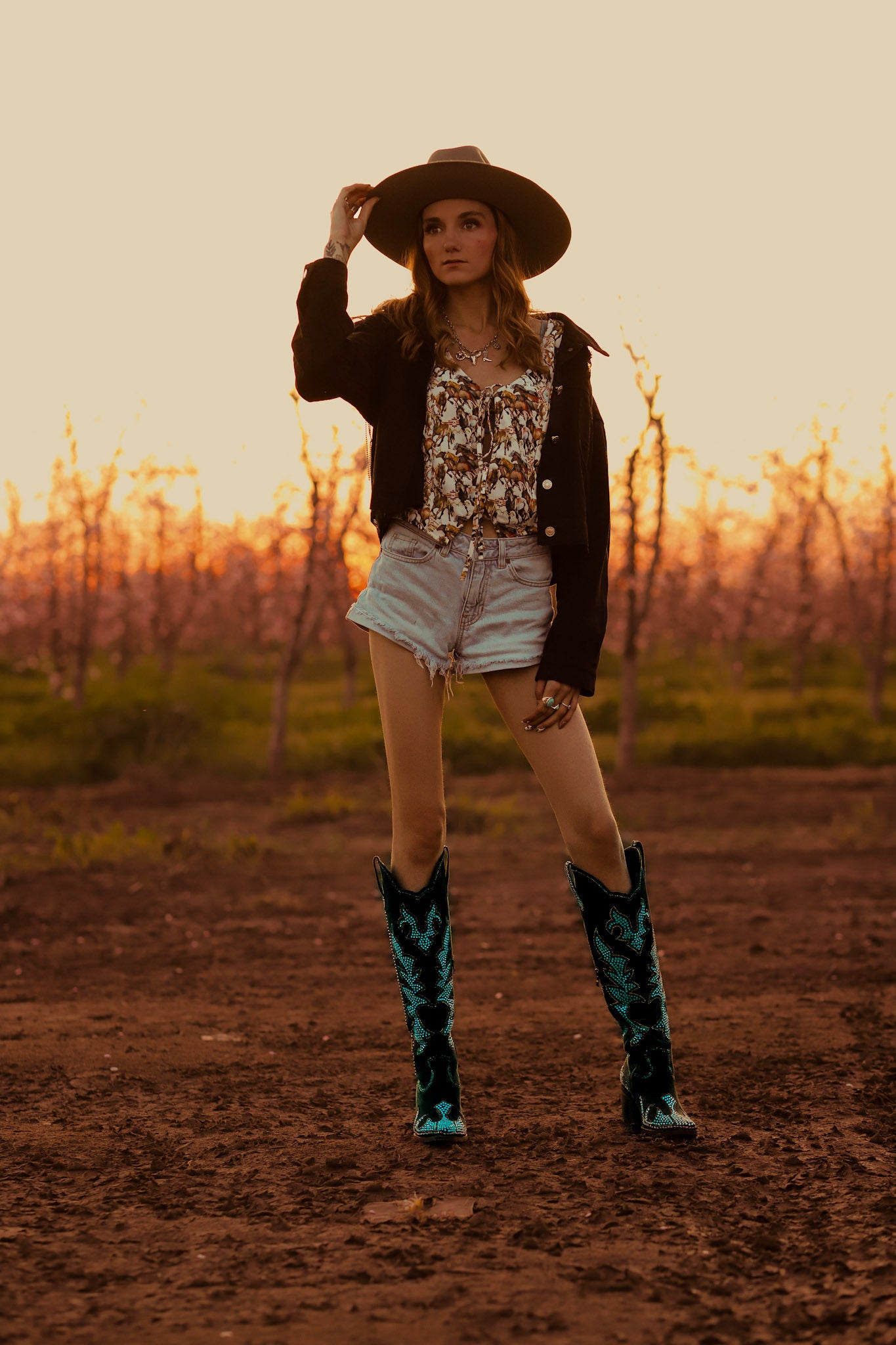 Buckaroo Front Tie Vest