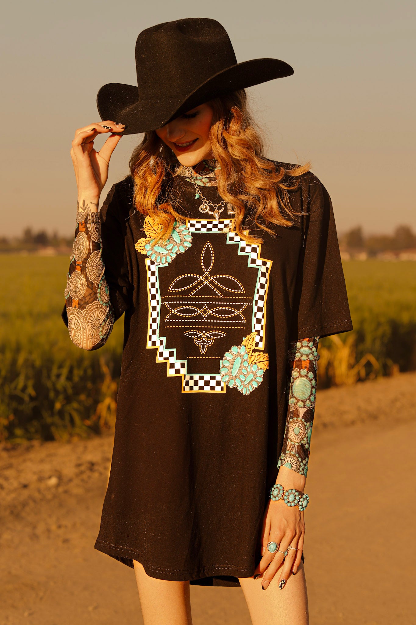 Small Town Big Dreams T-Shirt Dress