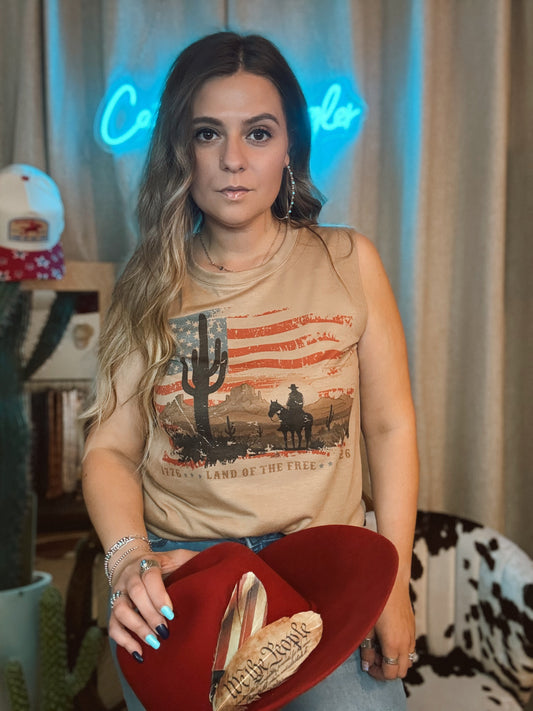 Land of the Free 250 Tank Top