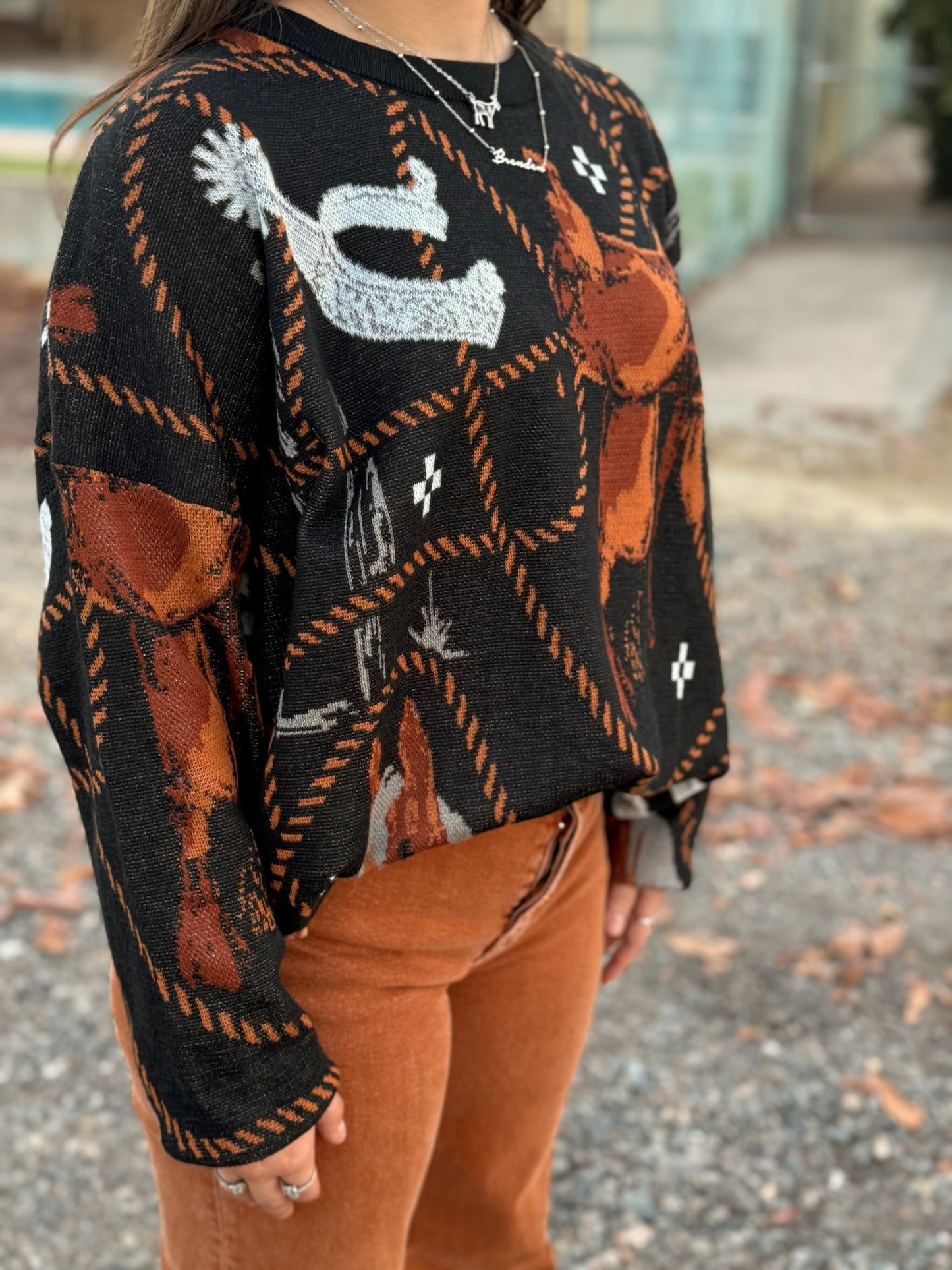 Tacked-Out Sweater
