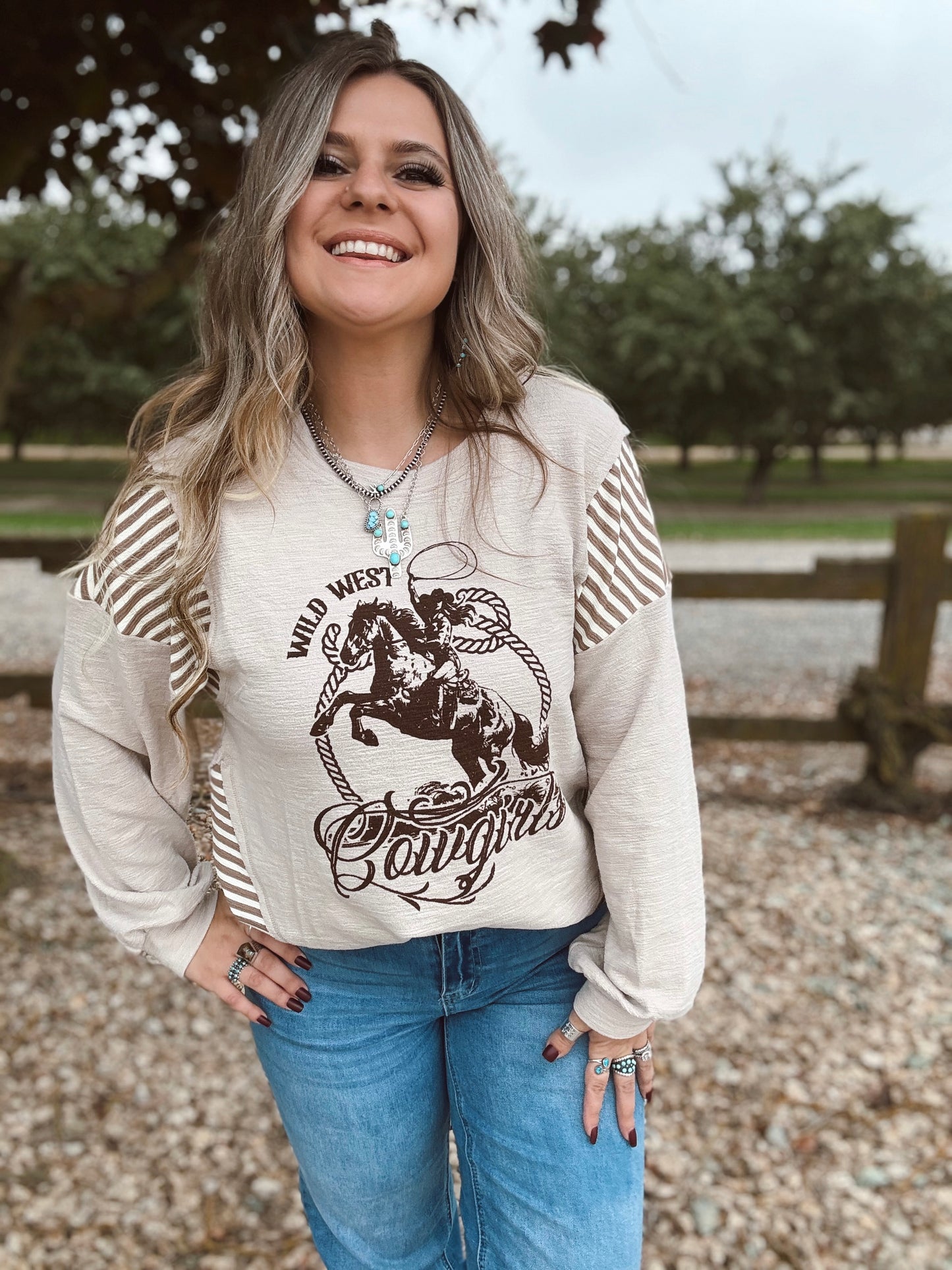 Wild West Cowgirls Oversized Top