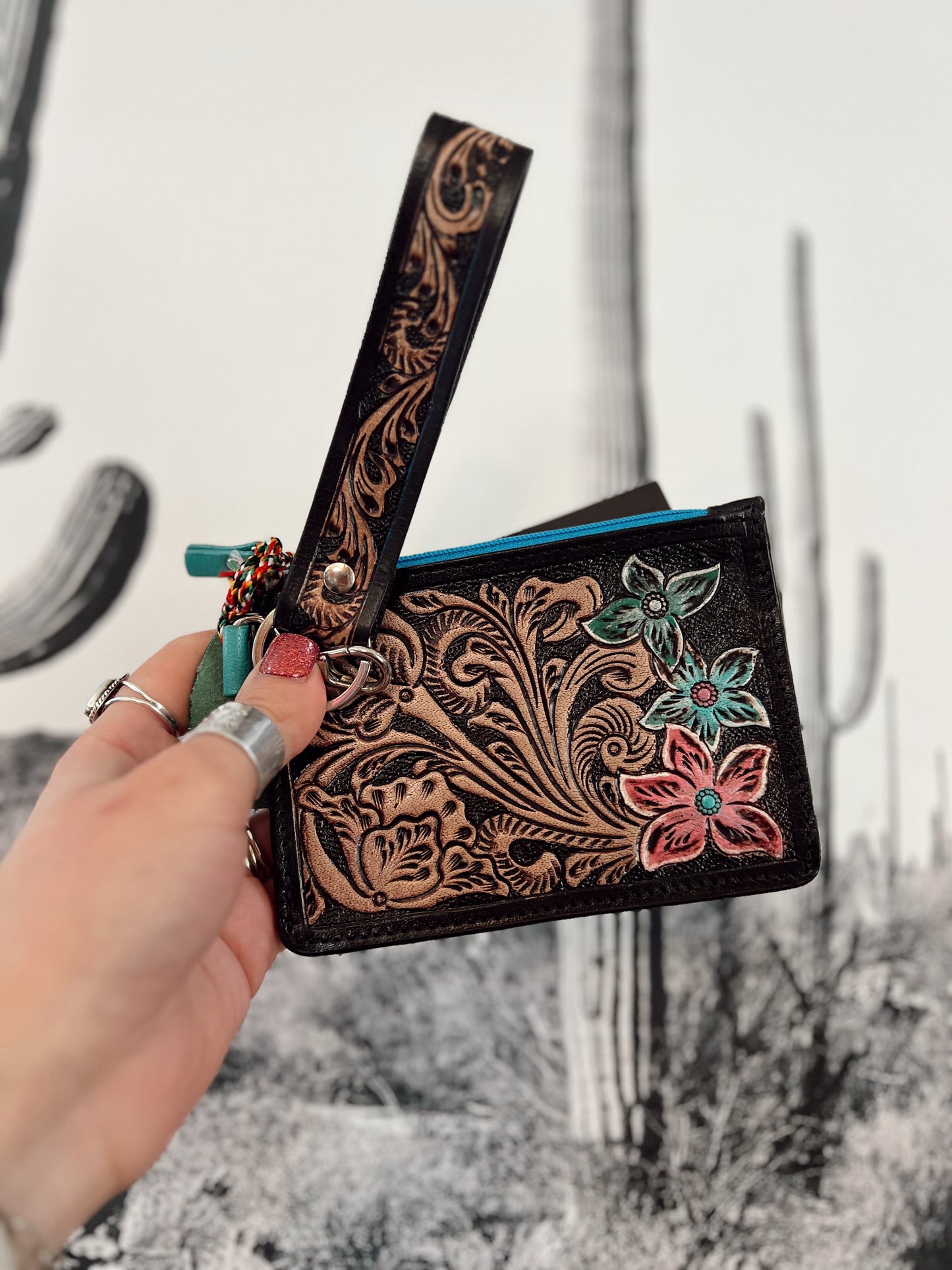 Pride of the Prickly Pears Card Holder (Black)