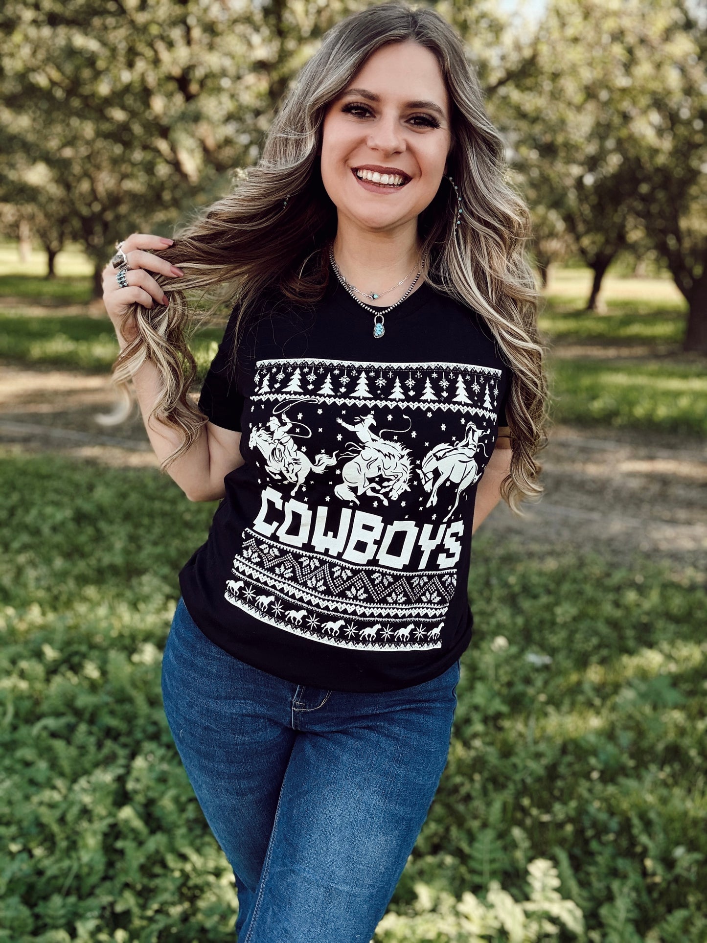 Christmas Cowboys Tee