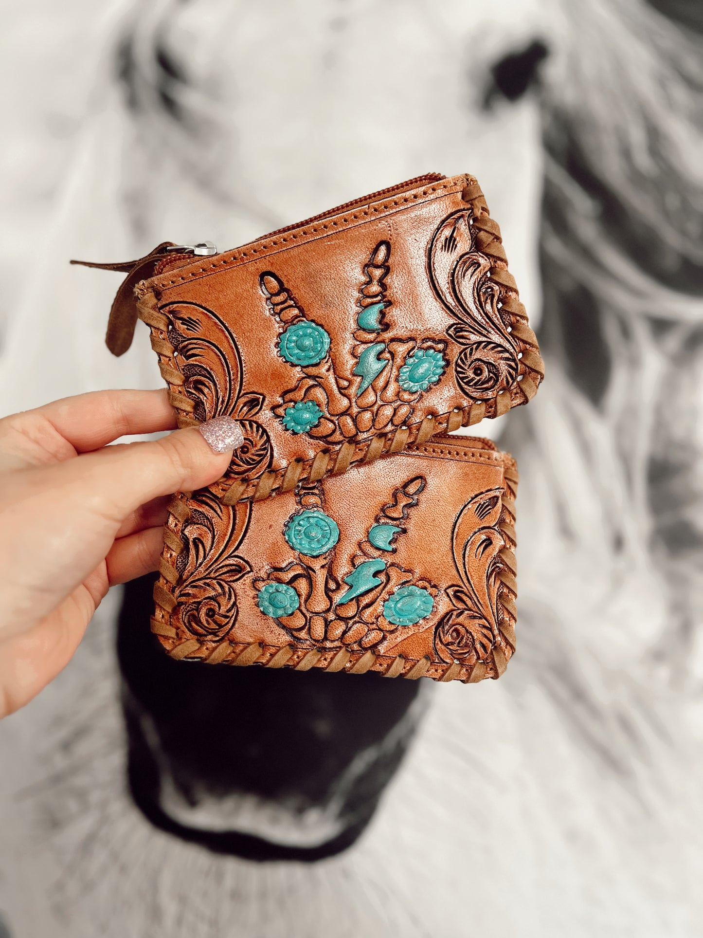 Peace Out Card Holder