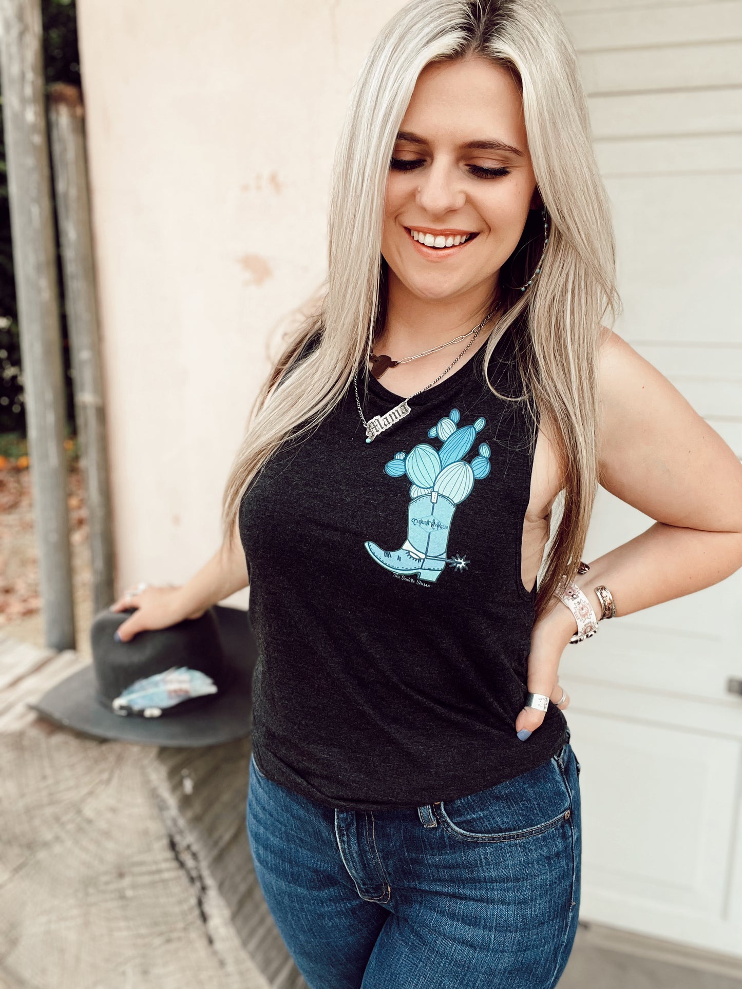 Cactus Wrangler x The Saddle Shoppe Tank Top