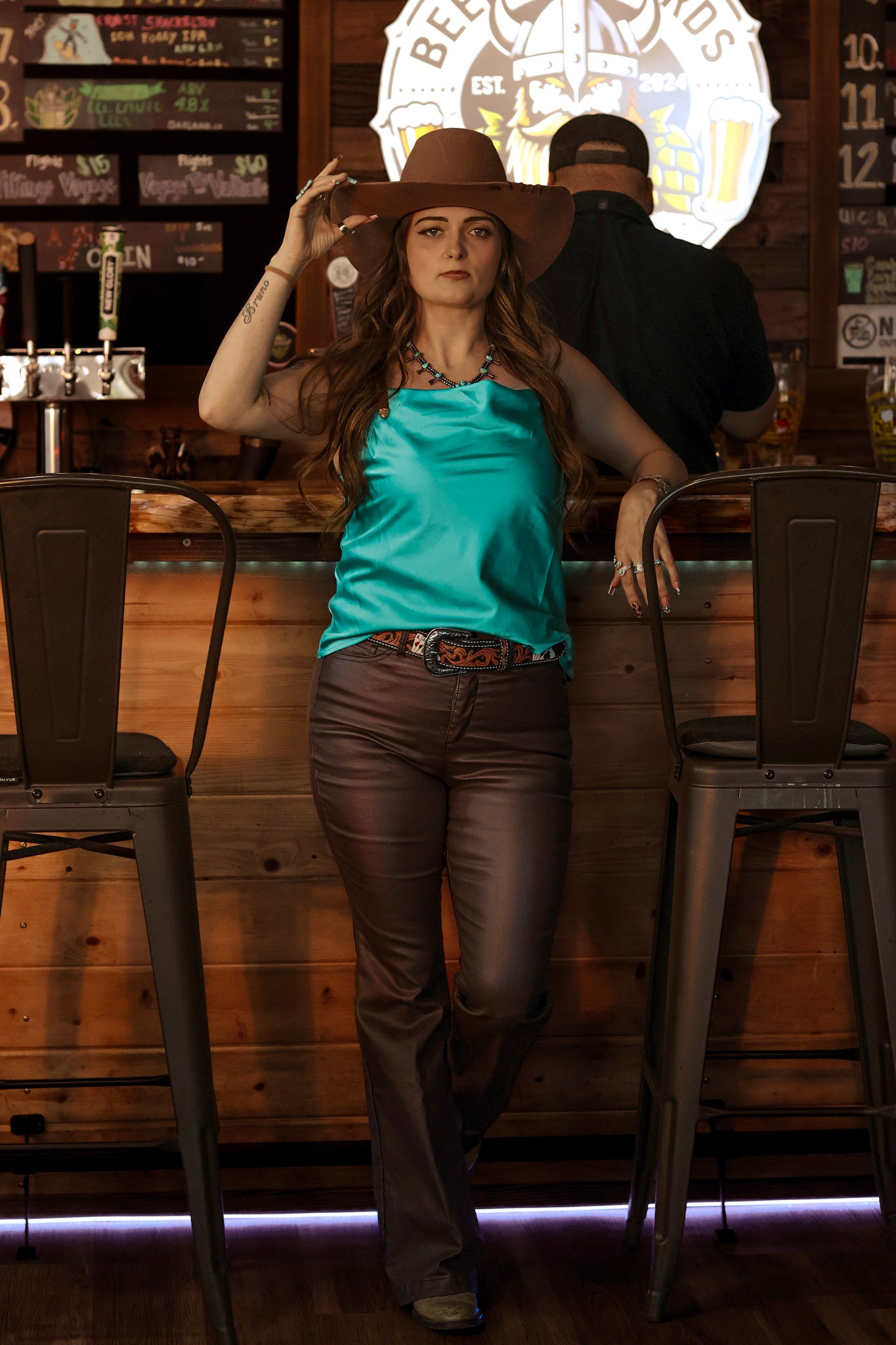The Southern Spur Cowl Neck Top