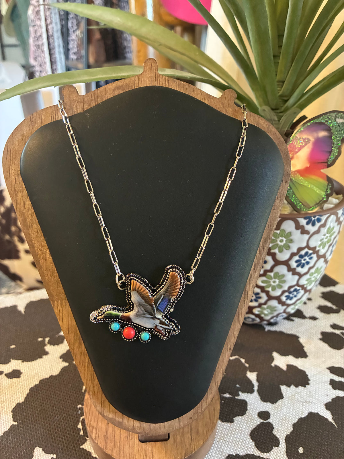 Western Flying Duck Necklace