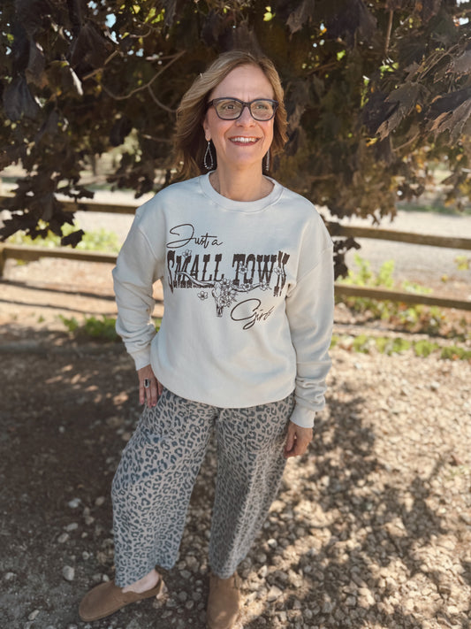 Just a Small Town Girl Crewneck