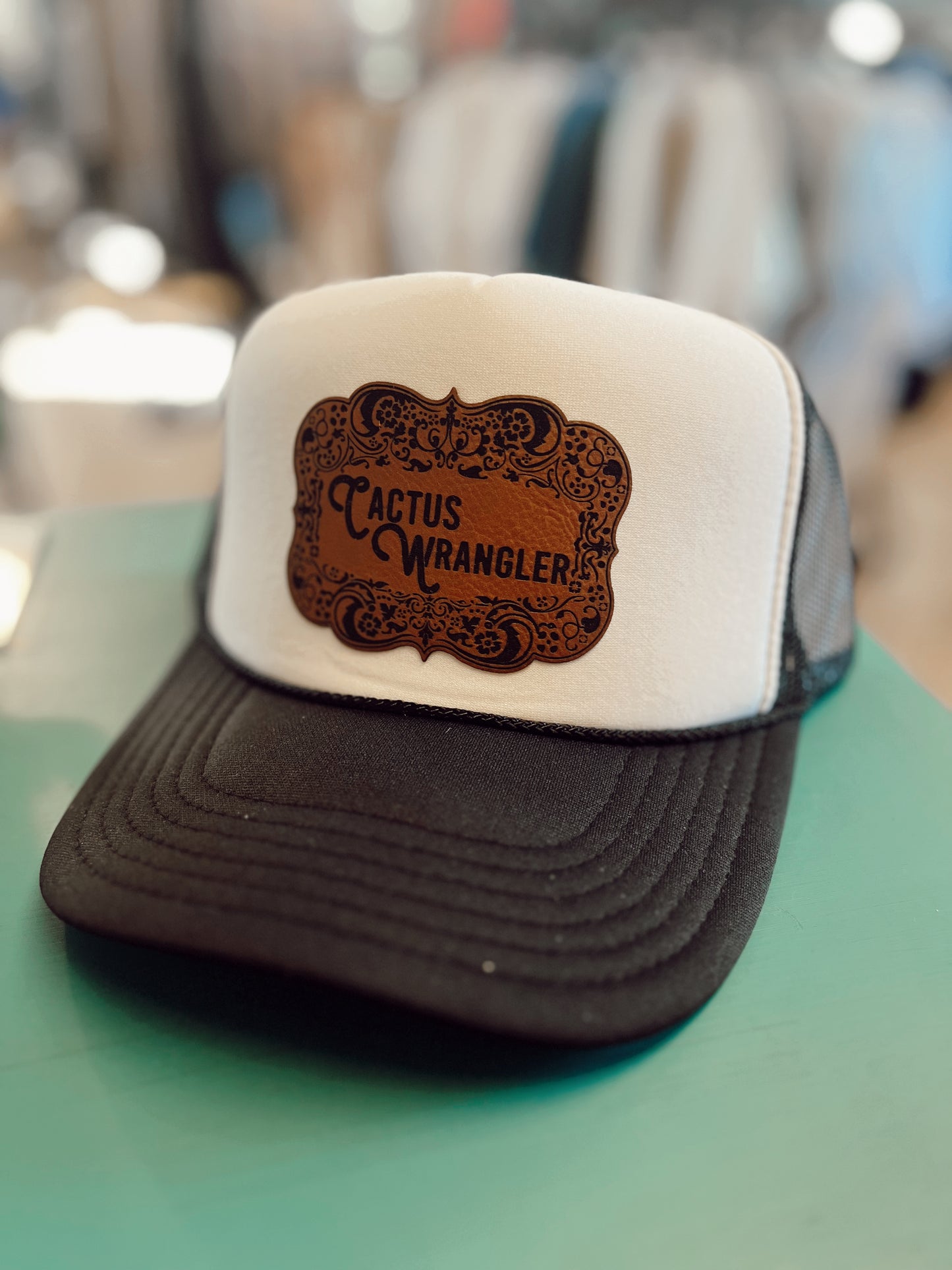 CW Buckle Hat (Black/White) Trucker Hat