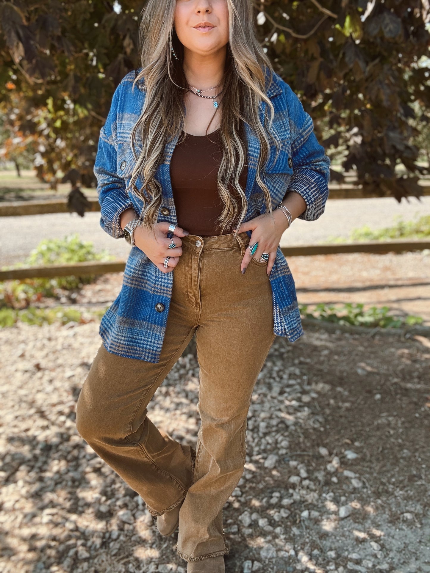 Cozy Bonfires Camel Colored Jeans