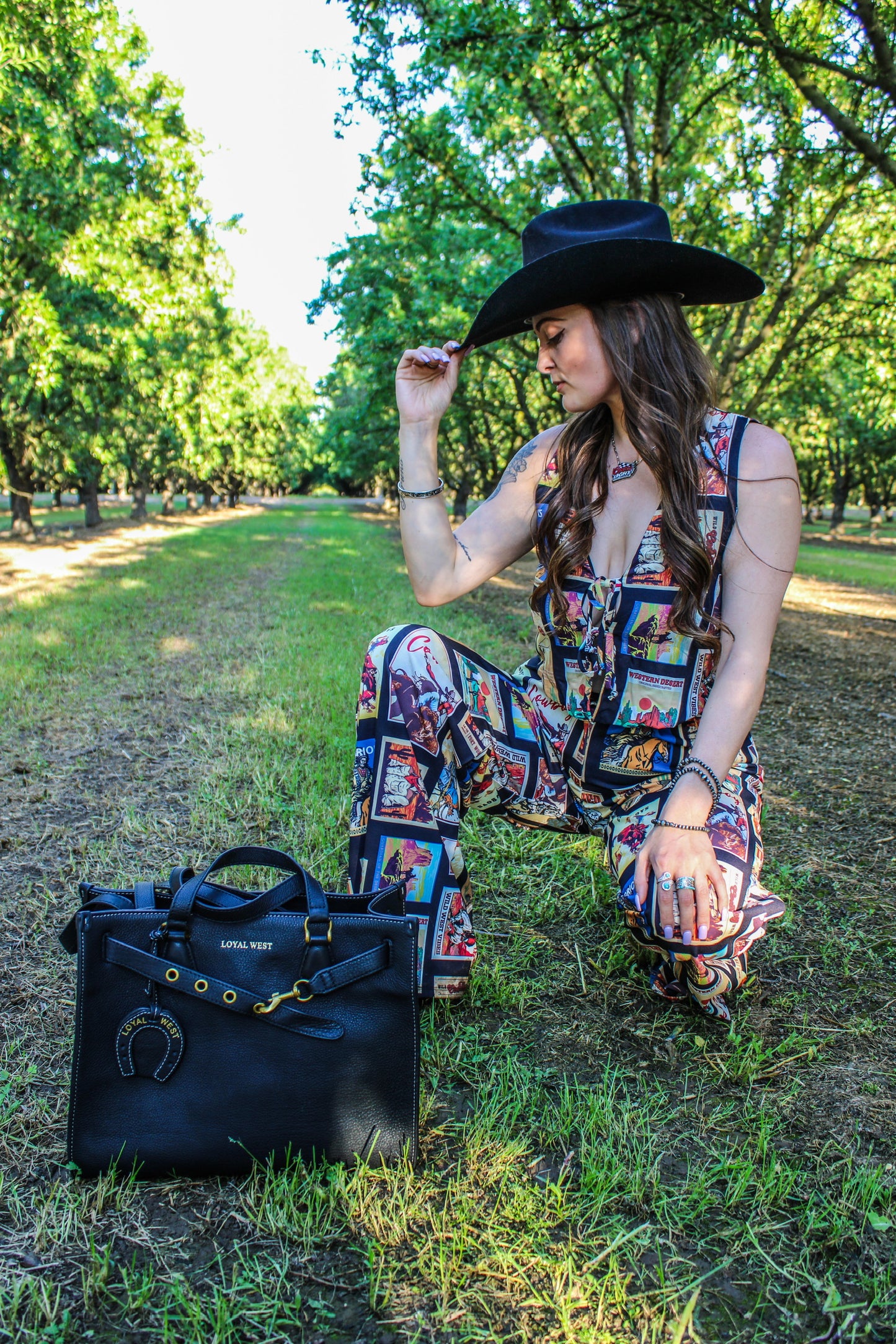 Loyal West Standard Medium Tote Bag in Calfskin Black