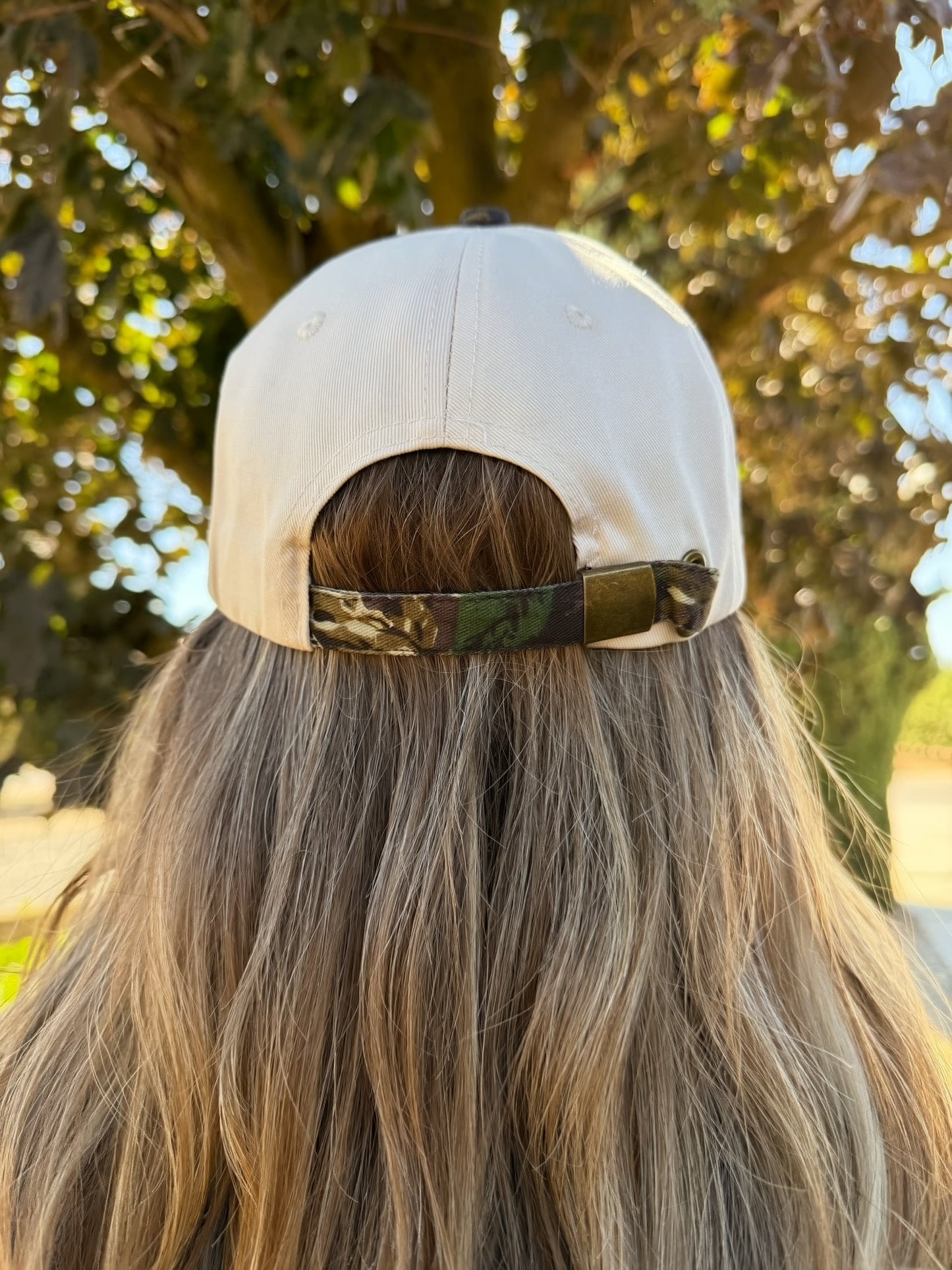 Put it on my husbands tab camo trucker hat