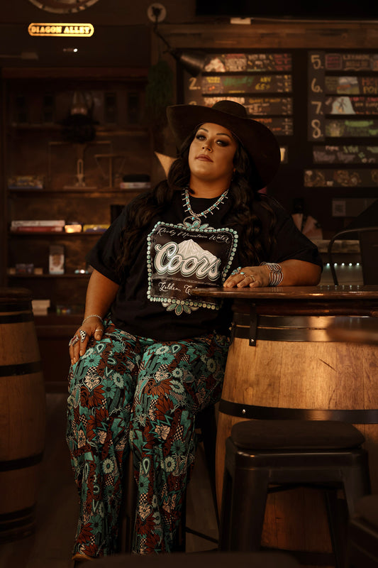 Coors Rocky Mountain Water Relaxed Long Crop Top