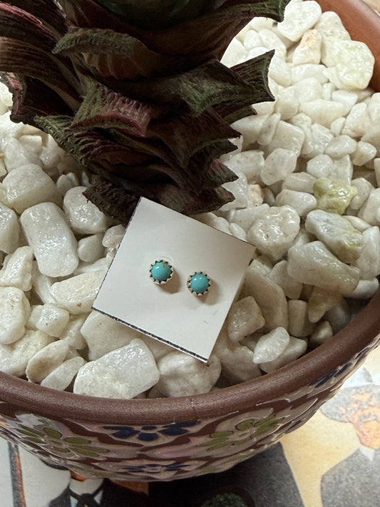 925 sterling silver Linda Yazzie stud earrings