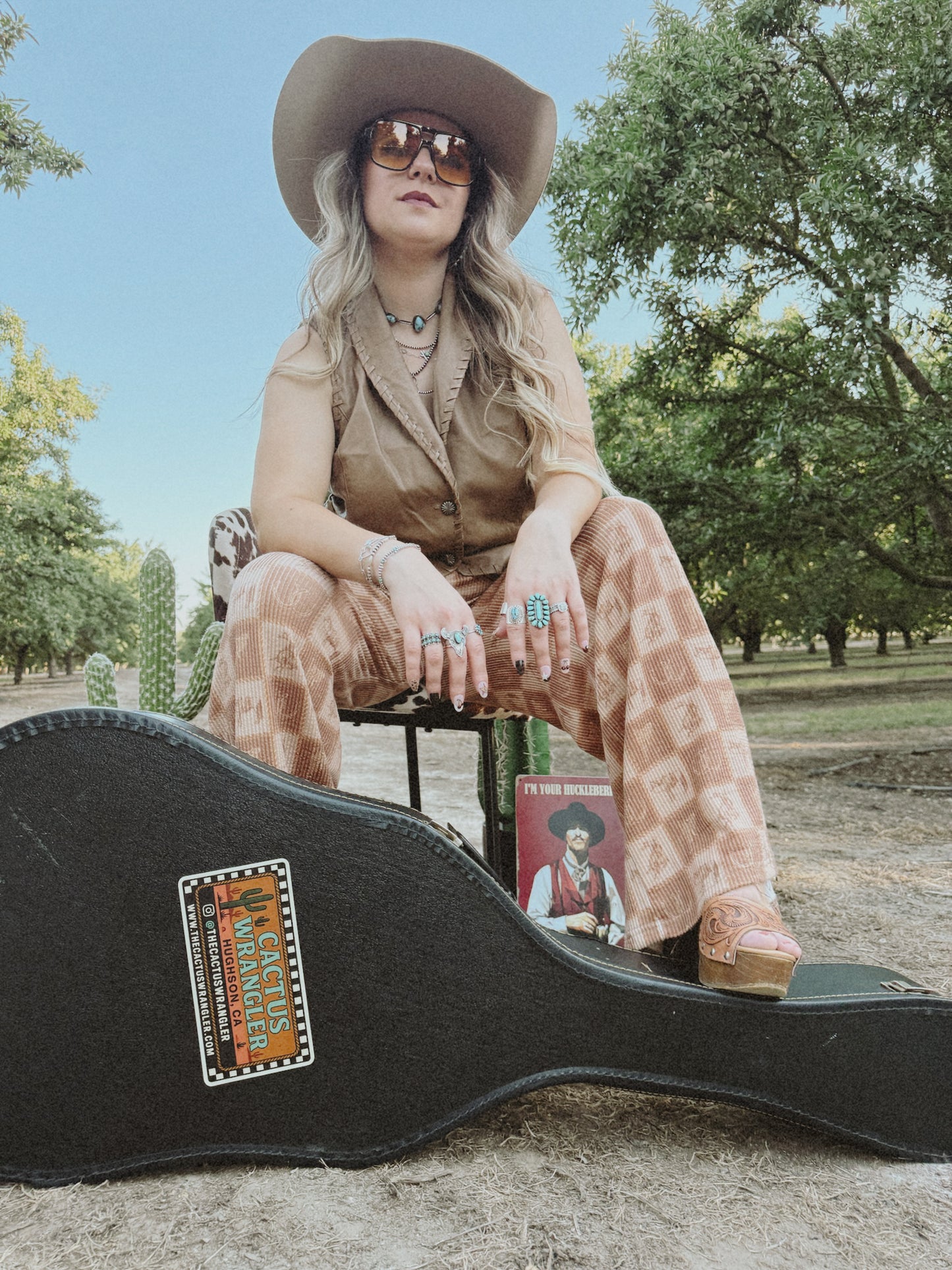 The Cozy Cowpony Pants - Brown Checker print