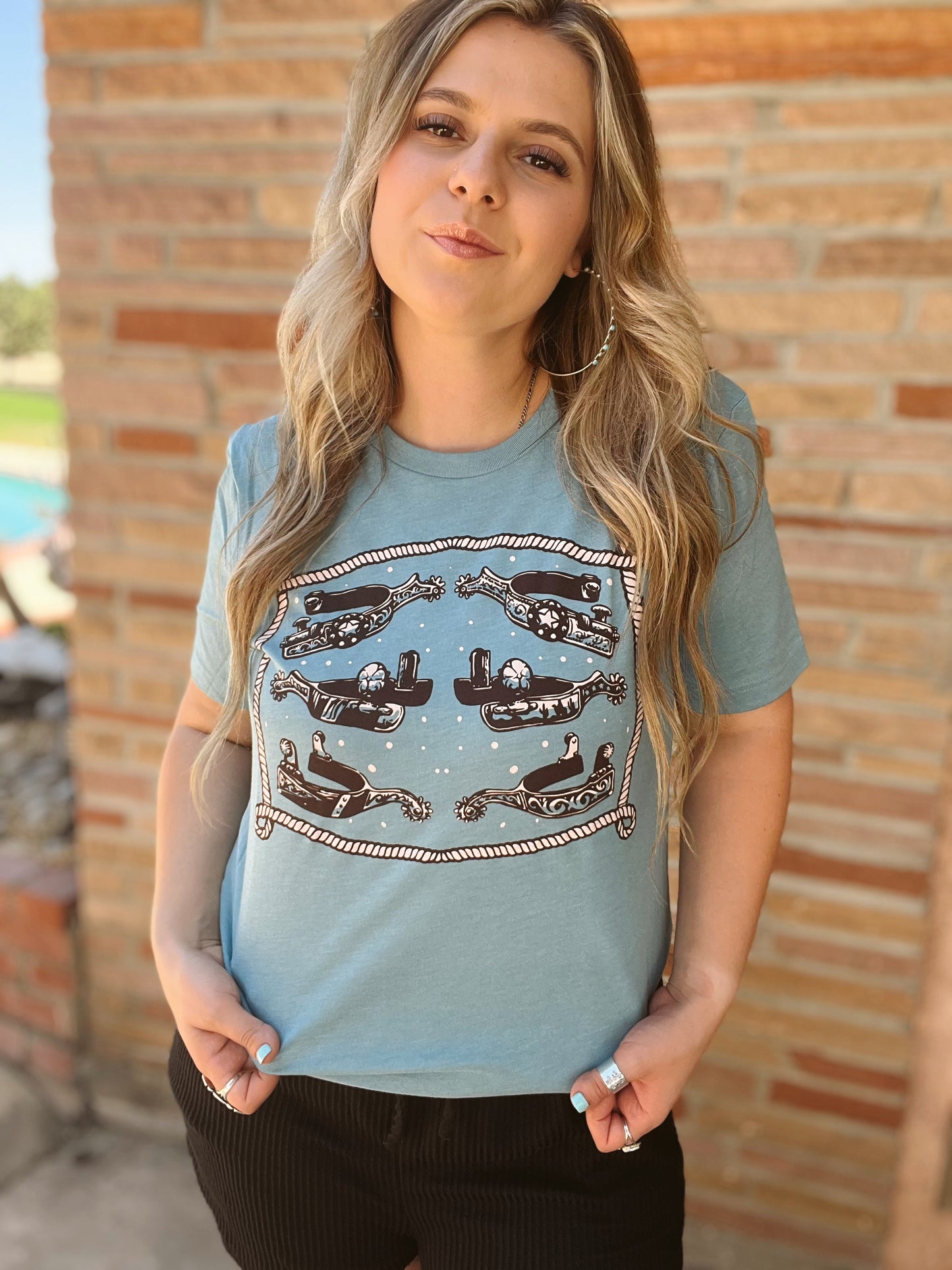 Cowgirl Spurs Tee