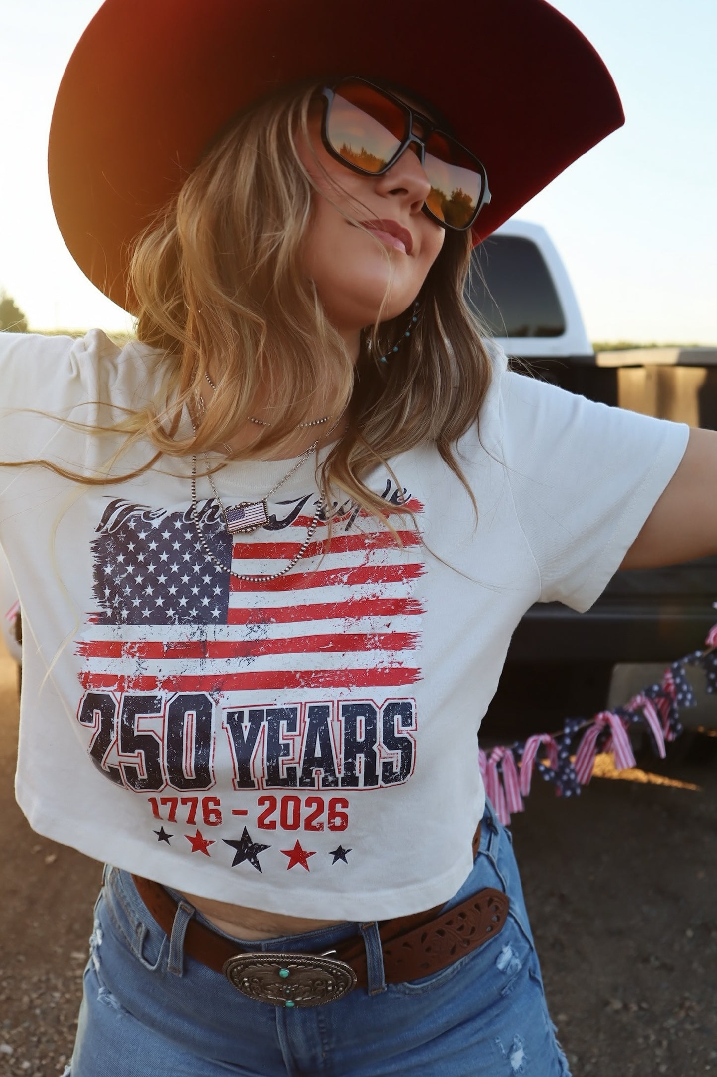 We The People Flag Necklace