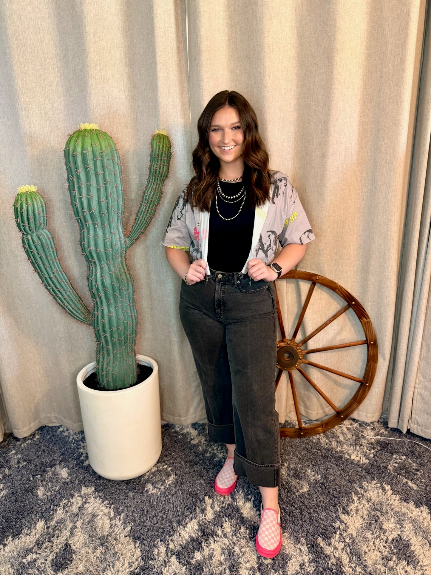 Giddy Up Crop Pearl Snap