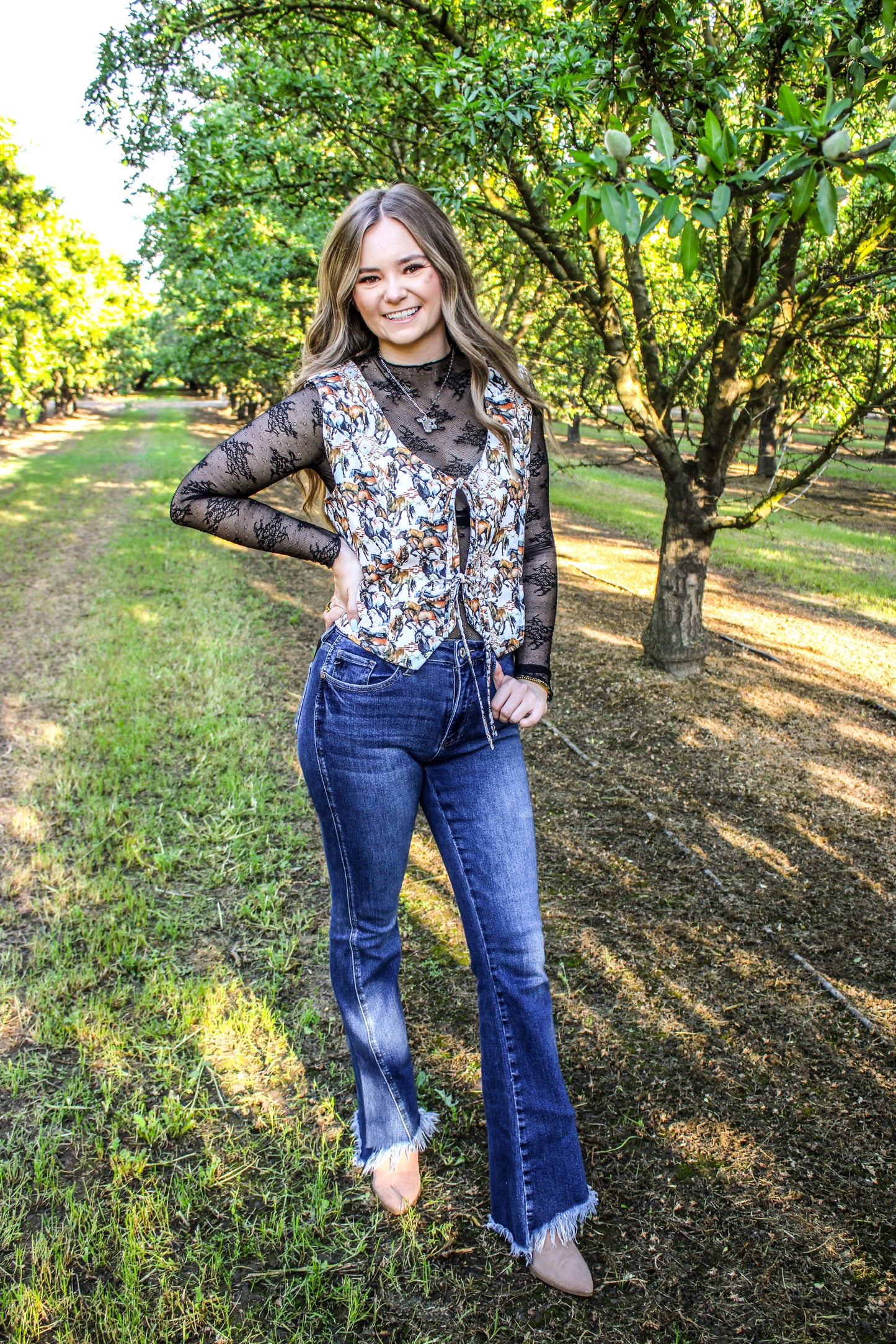 Buckaroo Front Tie Vest