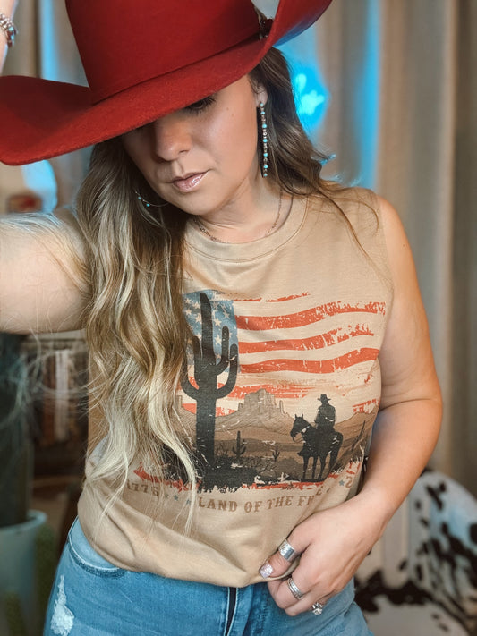 Land of the Free 250 Tank Top