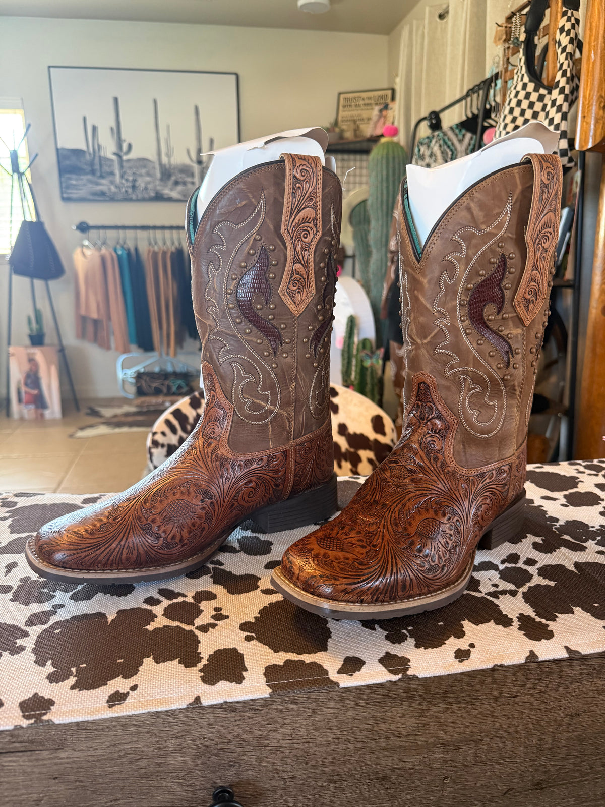 Gianna Hand-Tooled Boots