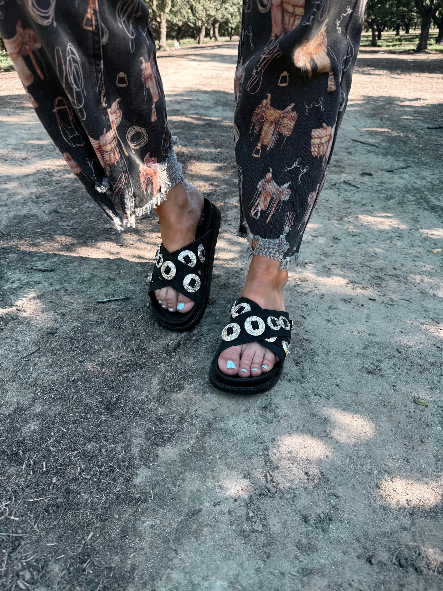 Calanthe Western Concho Sandal