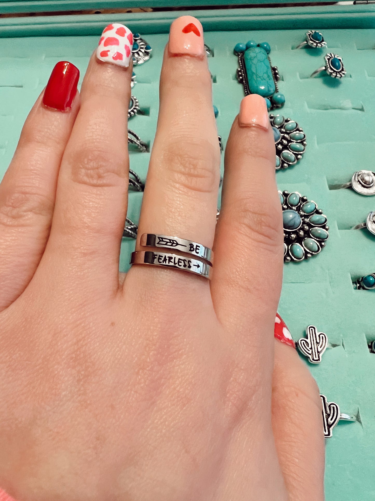 Be fearless wrap Ring