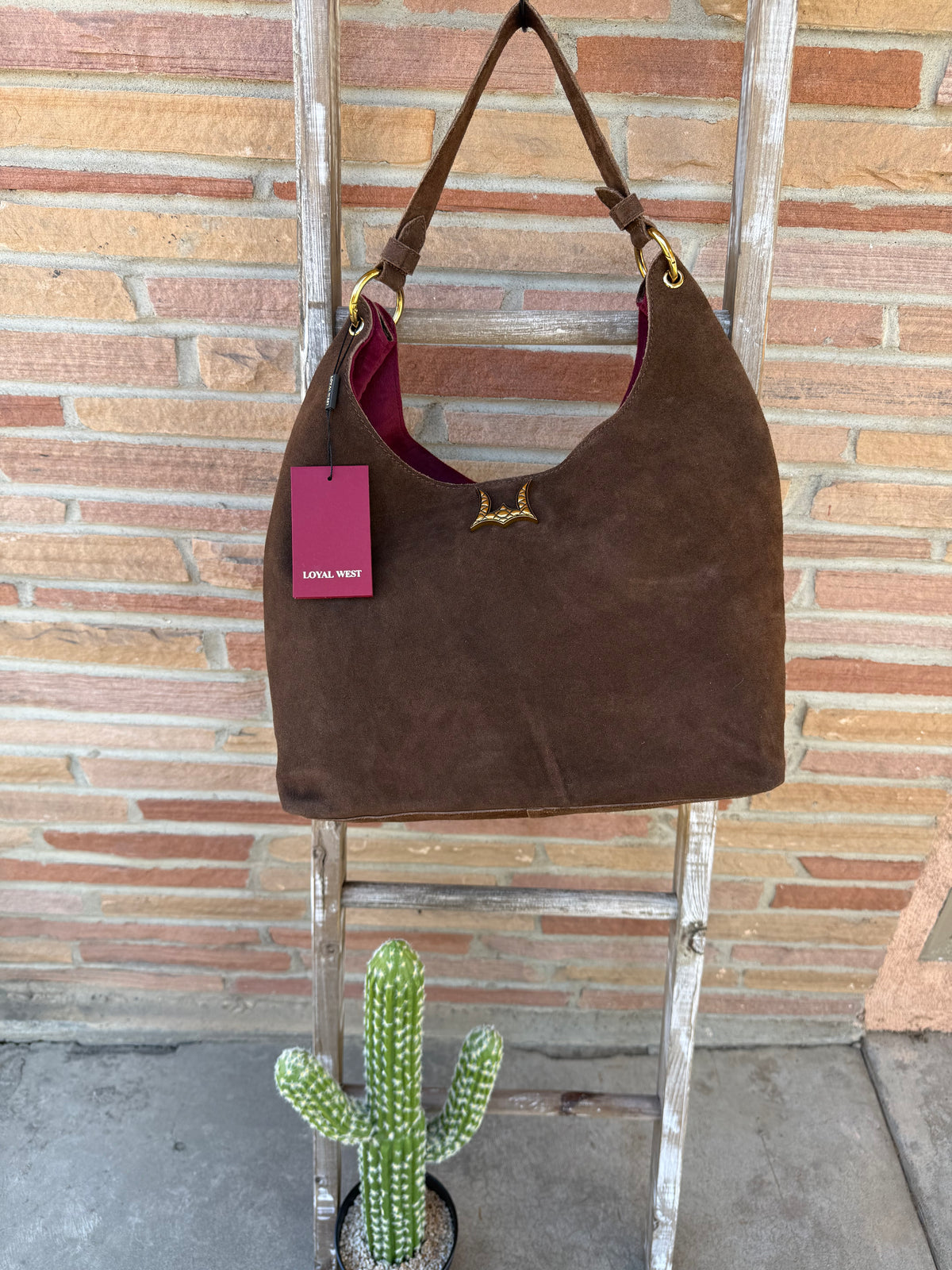 Loyal West Large Purse - in Suede Leather