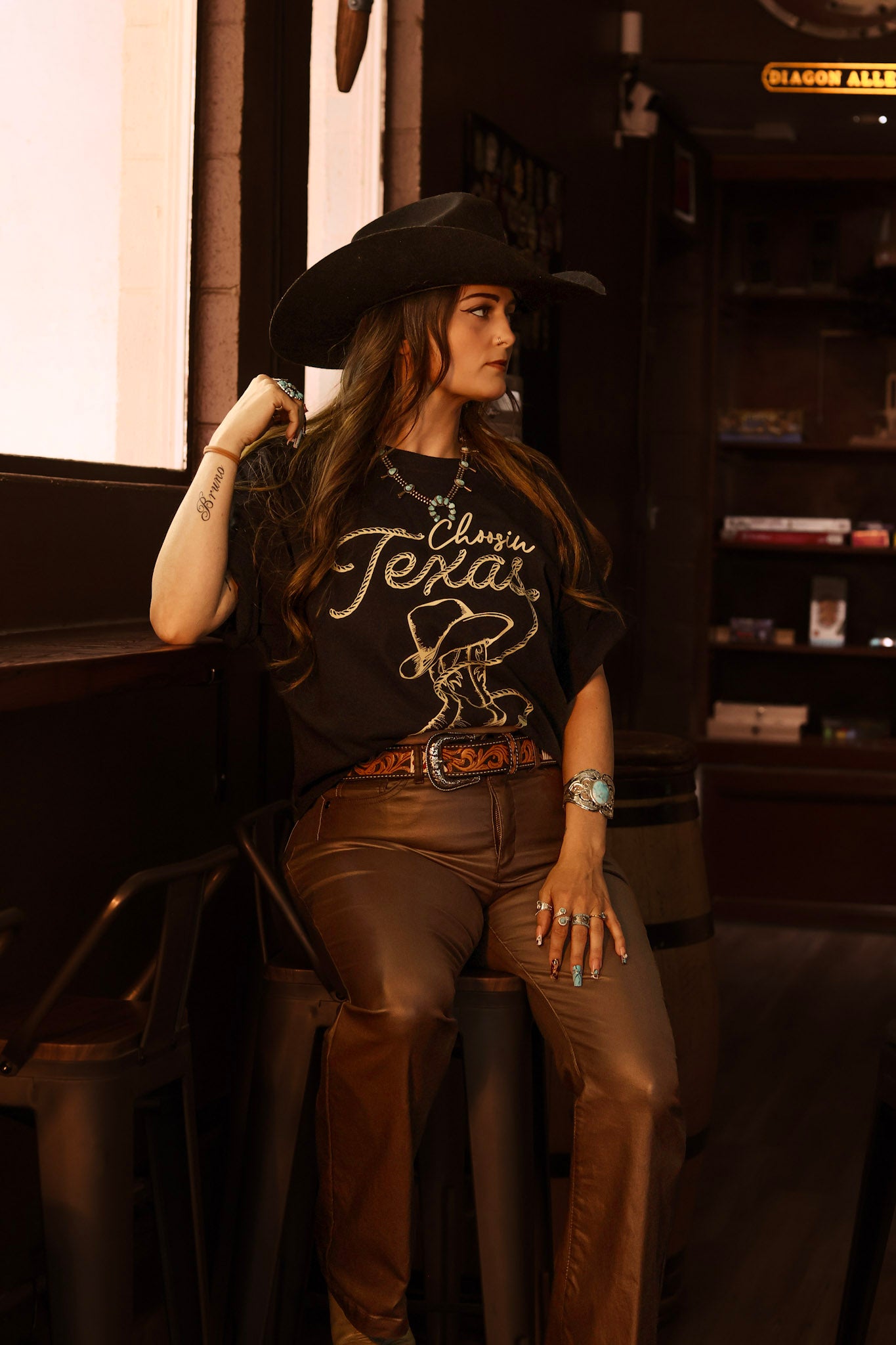 Choosin' Texas Relaxed Long Crop Top
