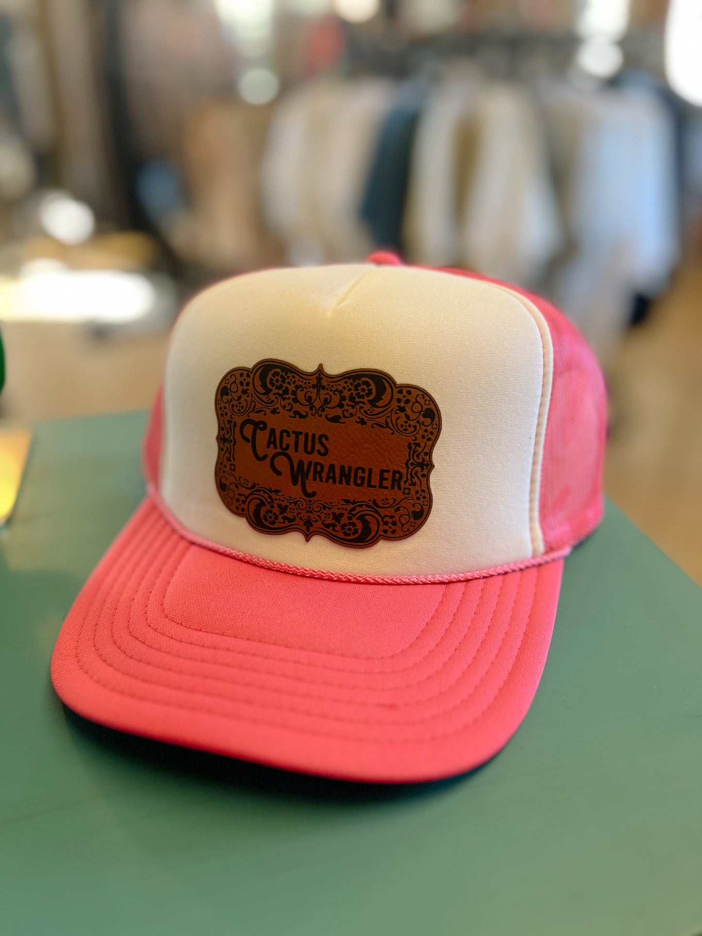 CW Buckle Hat (Pink) Trucker Hat