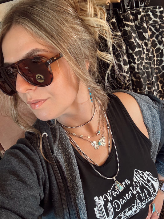 Oversized Polarized Aviator Sunglasses