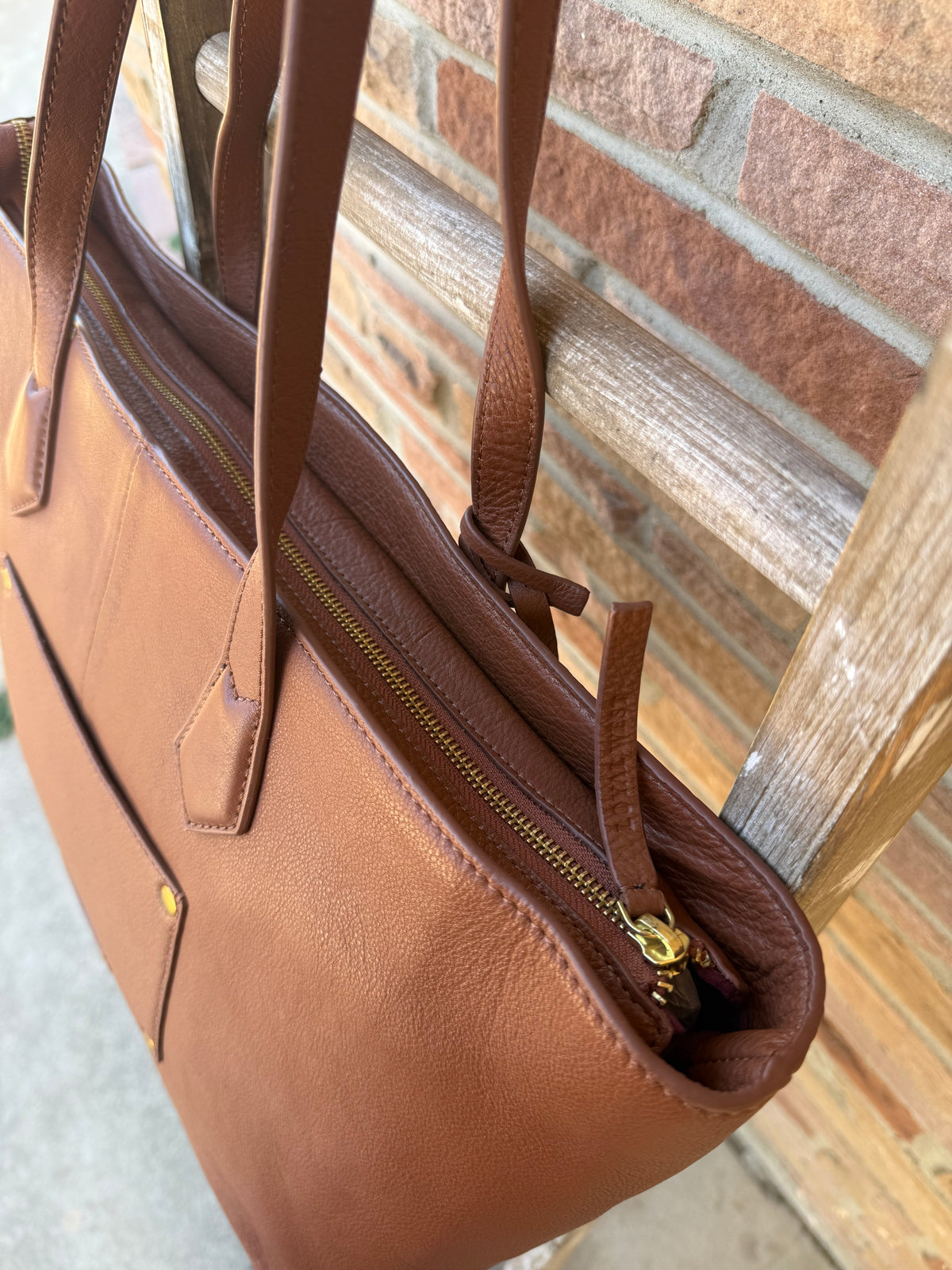 Loyal West California Poppy Large Bag Brown Floral