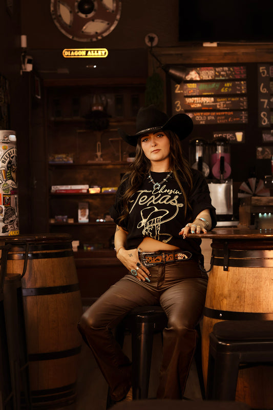 Choosin' Texas Relaxed Long Crop Top