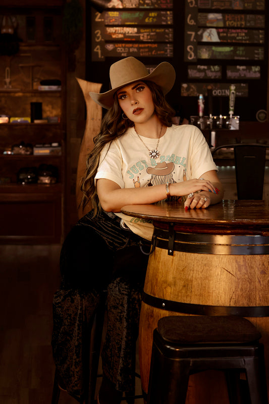 Just a Small Town Girl Relaxed Long Crop Top
