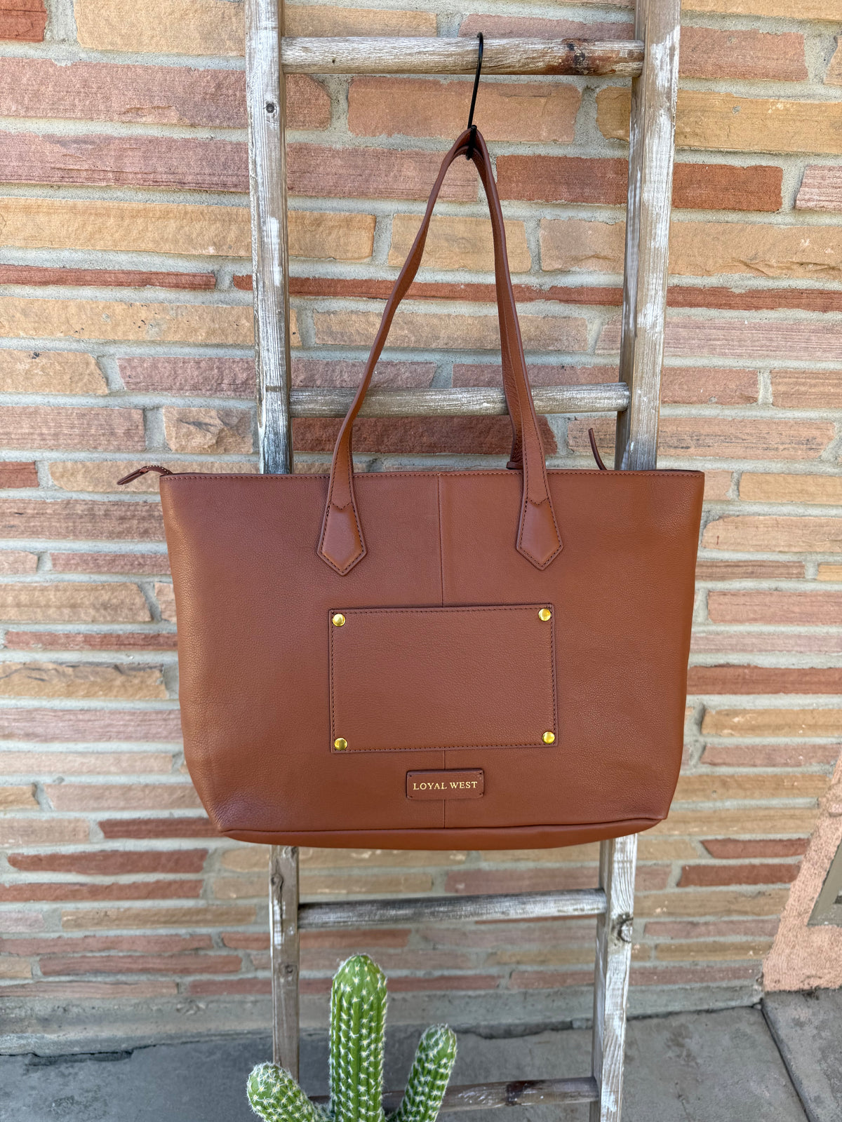 Loyal West California Poppy Large Bag Brown Floral