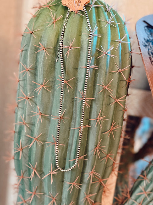 3mm western style Navajo pearl necklace