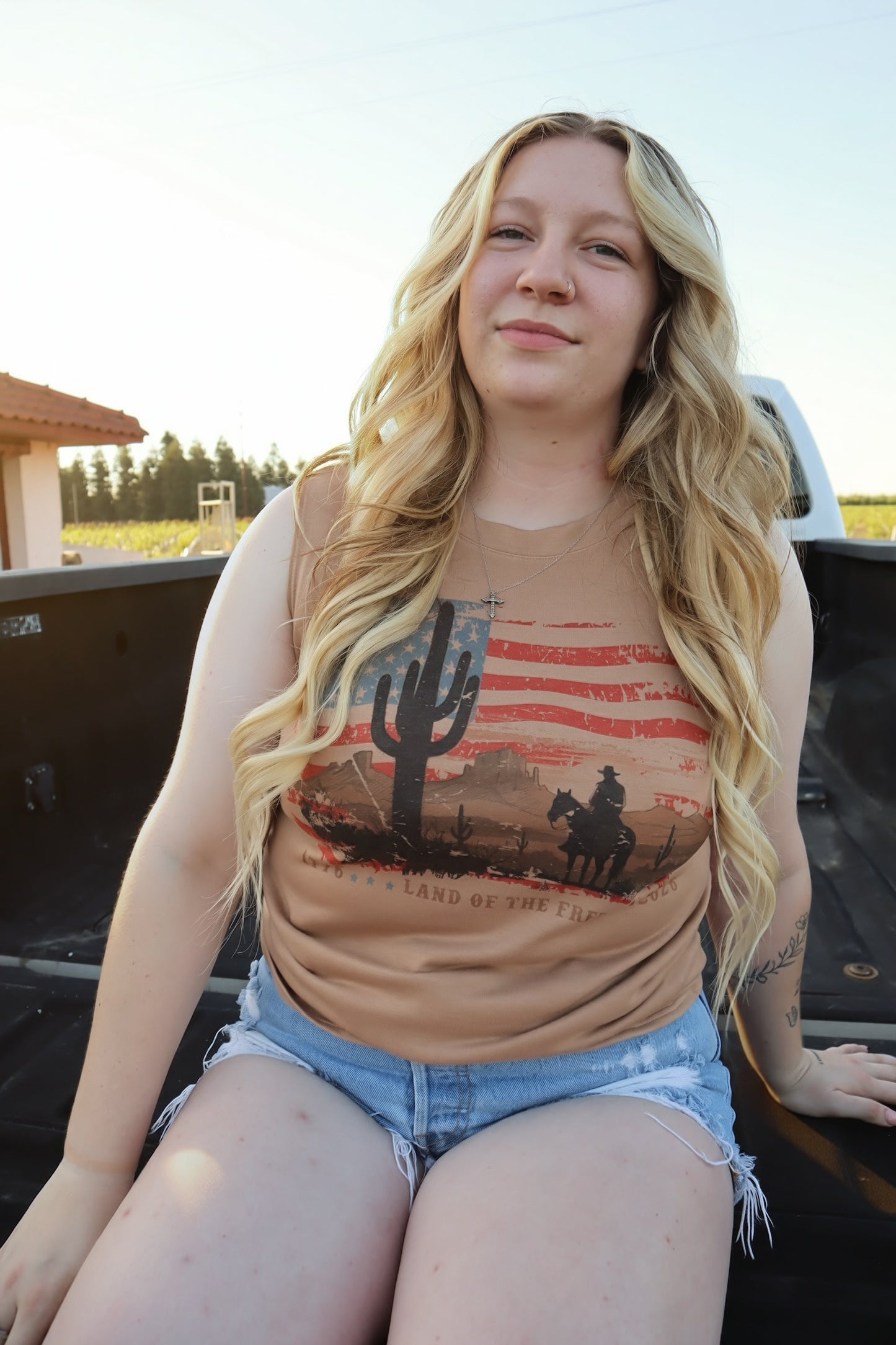 Land of the Free 250 Tank Top